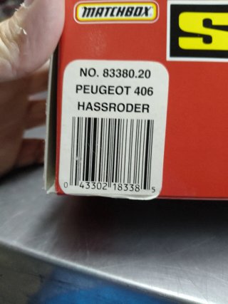 Scalextric Peugeot 406 SCX matbox