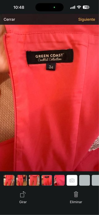 Mono invitada rosa-coral Green Coast talla XS