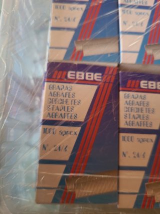 Lote 10 cajas grapas EBBE 24/6