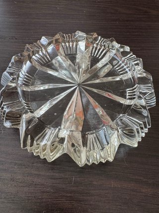 Cenicero de cristal antiguo