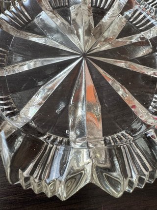 Cenicero de cristal antiguo