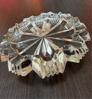 Cenicero de cristal antiguo