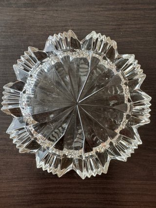 Cenicero de cristal antiguo