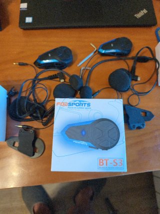 Intercomunicador Moto Bluetooth FOQSPORTS BT-S3