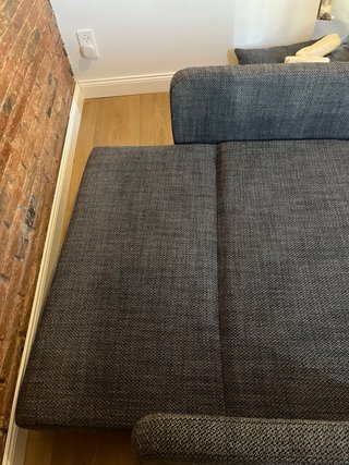 Sofá cama 140cm gris como nuevo