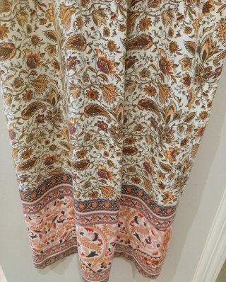 Vestido largo estampado floral talla L
