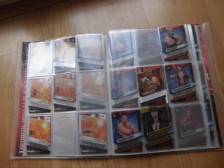 ÁLBUM ARCHIVADOR W WRESTLER PANINI CON 75 CARTAS