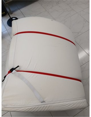 Topper 180 x 200 cm H3 - Spessore 7,5 cm - Schiuma ad alta densità per sollievo dalla pressione - Ferma - Rivestimento materasso 180 x 200 cm - con rimovibile