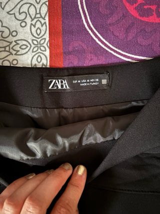 Falda pantalón Zara negra
