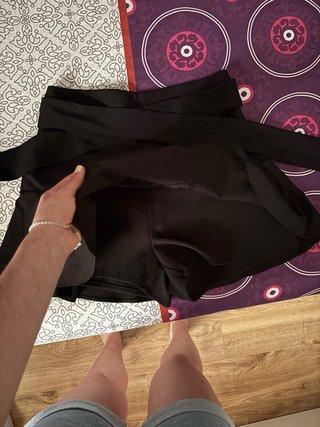 Falda pantalón Zara negra