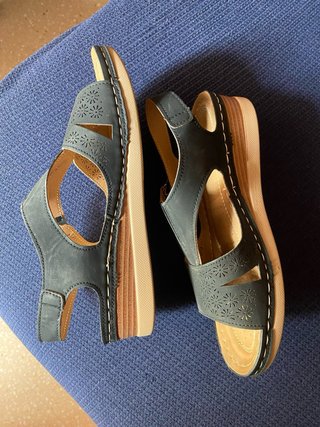 Sandalias negras mujer