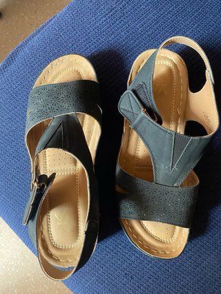 Sandalias negras mujer