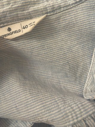 Camisa Springfield Rayas Azul Talla M
