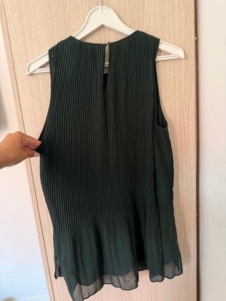 Blusa Zara Basic Verde Talla M
