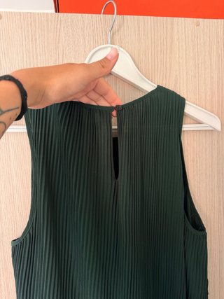 Blusa Zara Basic Verde Talla M