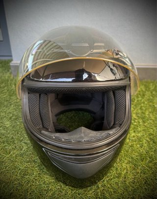 Casco Moto Integral marca LS2 Negro