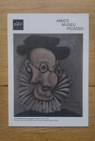 Lote 2 tarjetas tipo postal de Picasso y Miró