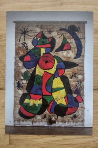 Lote 2 tarjetas tipo postal de Picasso y Miró
