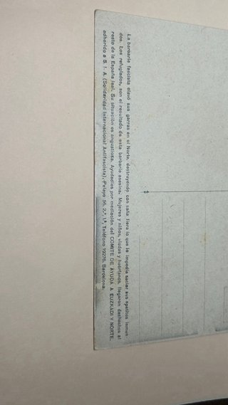 GUERRA. CIVIL. TARJETA POSTAL  CNT-UGT.  EUSKADI