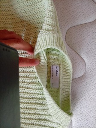 Jersey verde crop top talla única