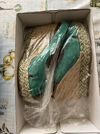 Sandalias Viguera esparto tacón alto