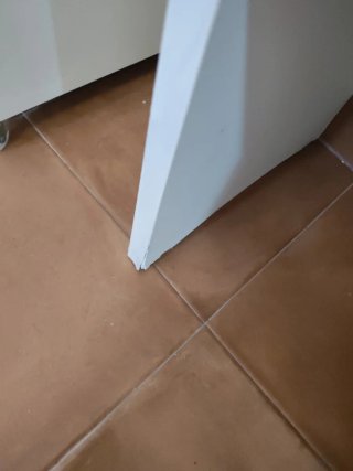 Conjunto Mesilla y Estantería Blanca