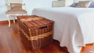 Baúl Mimbre Salón/ Dormitorio, Terraza.