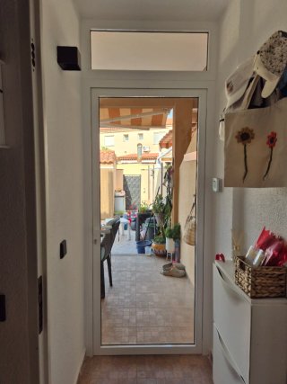 Puerta exterior cristal y aluminio