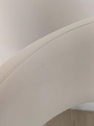 Silla de oficina giratoria polipiel blanco (Jysk)