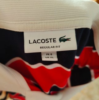 Polo Lacoste Rayas Talla XL