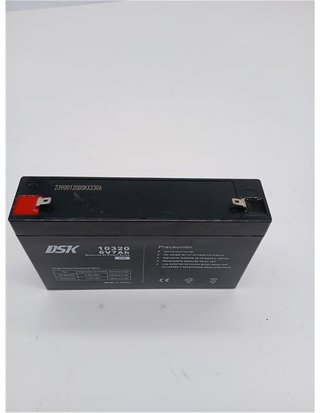 DSK 10320 - Batería de Plomo AGM Recargable Sellada de 6V y 7Ah. Ideal para Coche y motos eléctricos para niños - Patinetes - Sist