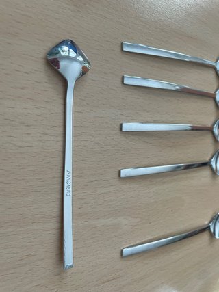 6 cucchiaini AMC in metallo