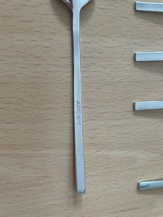 6 cucchiaini AMC in metallo