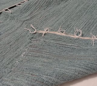Tappeto di cotone 145 x 195, tonalità verde. Lavabile