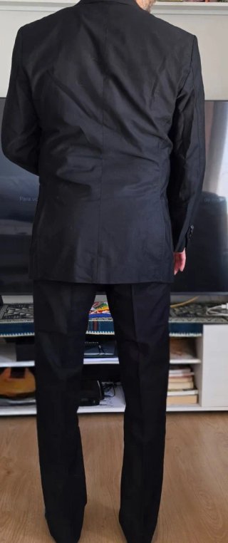 Traje Zara Azul Marino Blazer 48 Pantalón 38