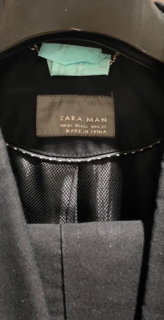 Traje Zara Azul Marino Blazer 48 Pantalón 38