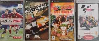 Lote 4 Giochi PSP: PES 2010, Need for Speed, Worms