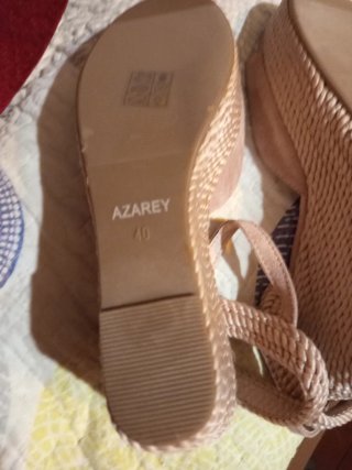 Zapatos sandalia AZAREY rosa palo T40
