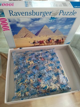 Puzzle Ravensburger 1000 piezas.  Pirámides Giza