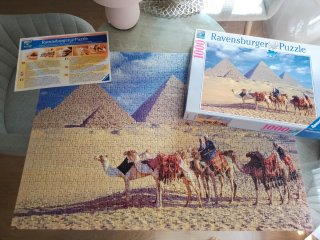 Puzzle Ravensburger 1000 piezas.  Pirámides Giza