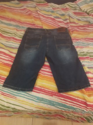 Pantalón tejano corto azul talla