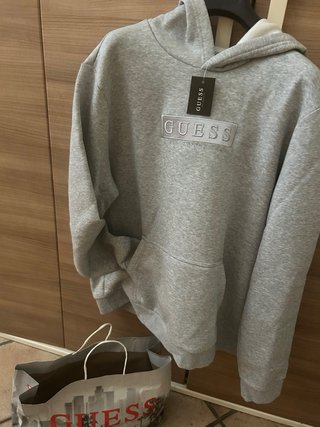Felpa Guess nuova XL grigia