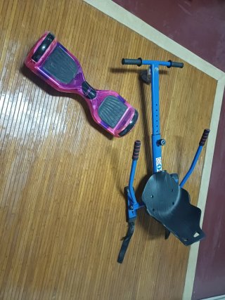 Hoverboard con  silla negra y Azul