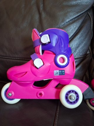 Kit completo de Patinaje Niña Oxelo Rosa y Morado