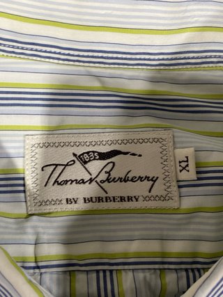 Camisa vintage Thomas Burberry Rayas Talla XL