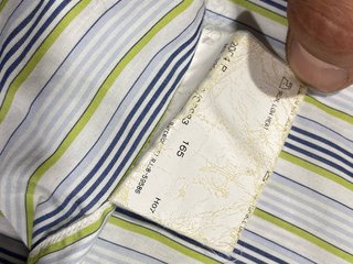Camisa vintage Thomas Burberry Rayas Talla XL