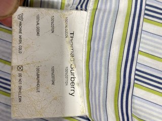 Camisa vintage Thomas Burberry Rayas Talla XL