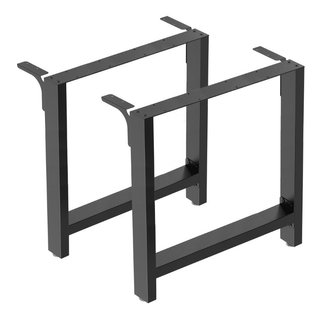 Base tavolo 90x72cm nero Telaio gambe tavoli · Metallo
