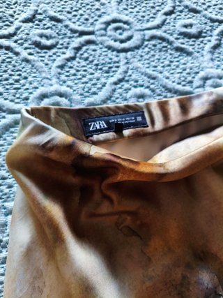 Falda midi estampada multicolor