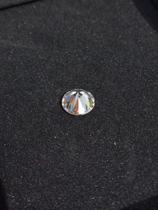 Moissanita 2kt preciosa joyería y anillo compromis